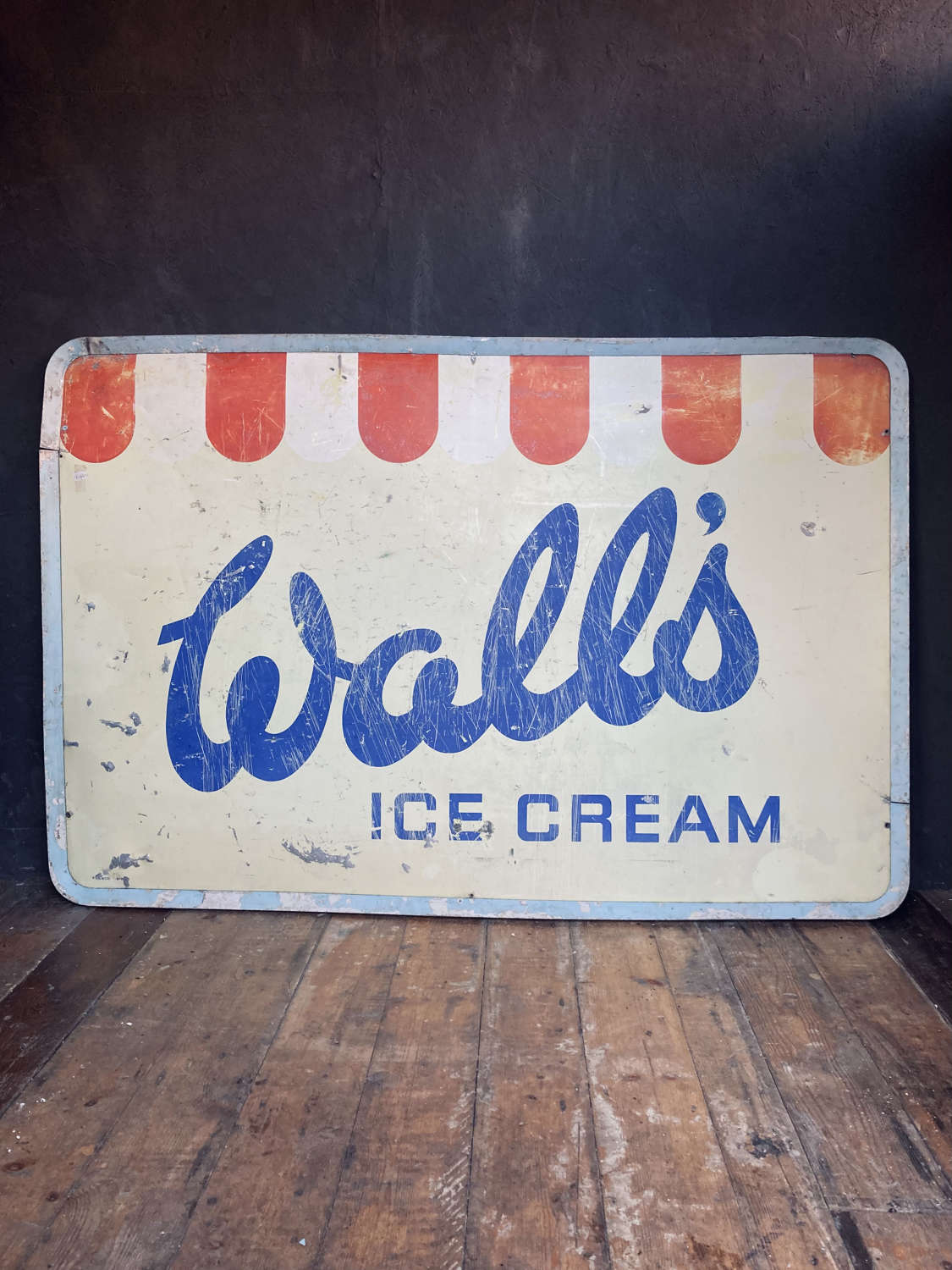 Wall's Ice Cream sign.