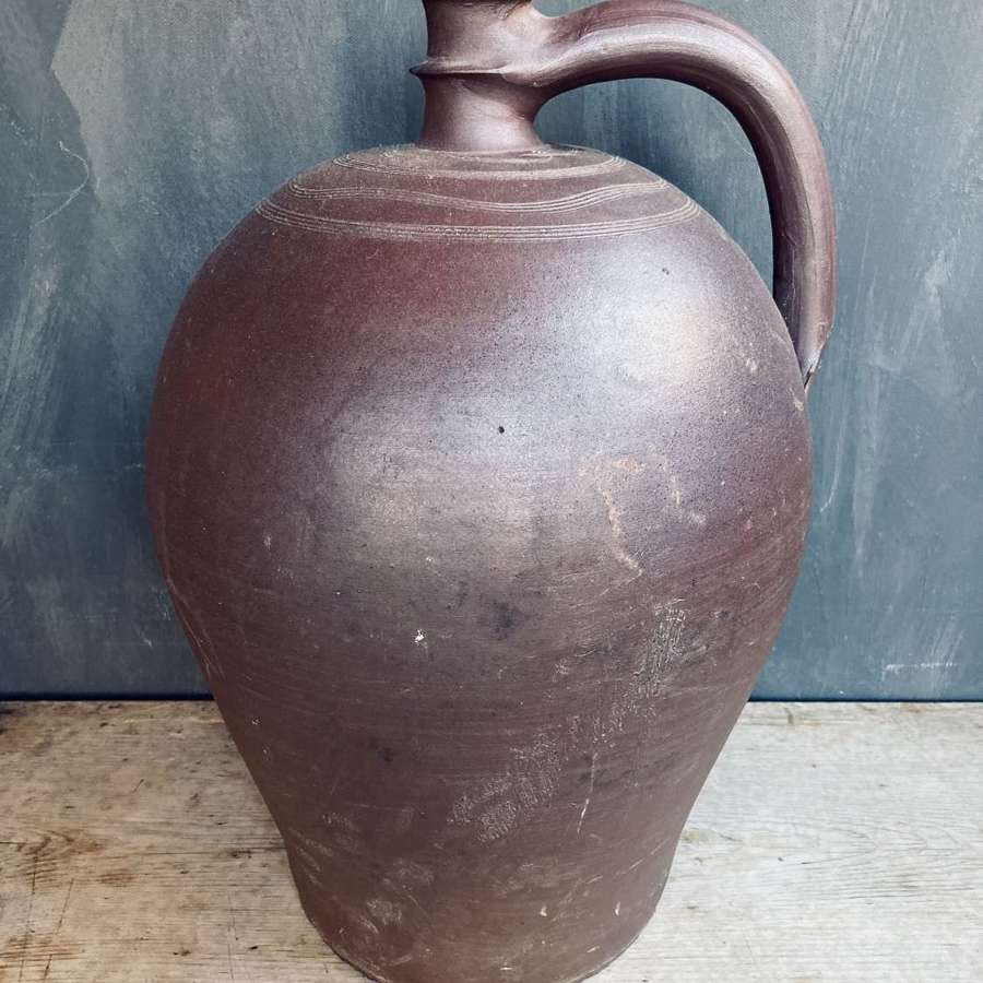 Olive oil jug. French.