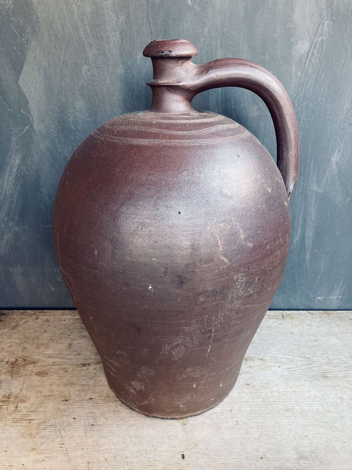 Olive oil jug. French.