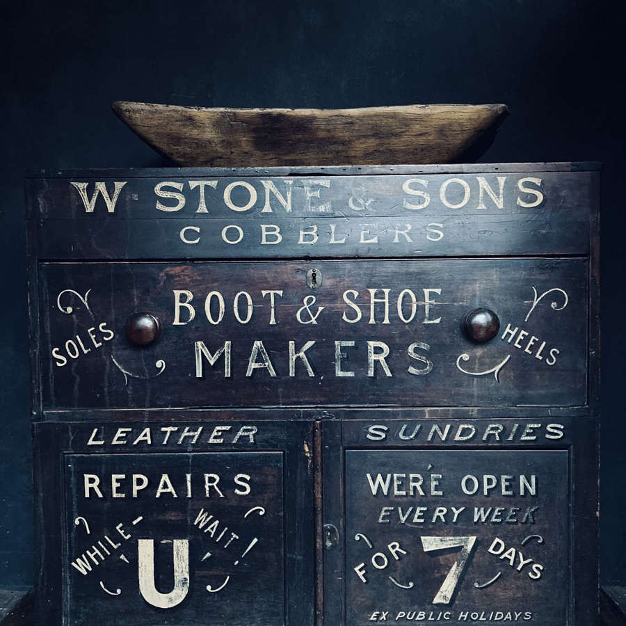 Bootmaker's cupboard.